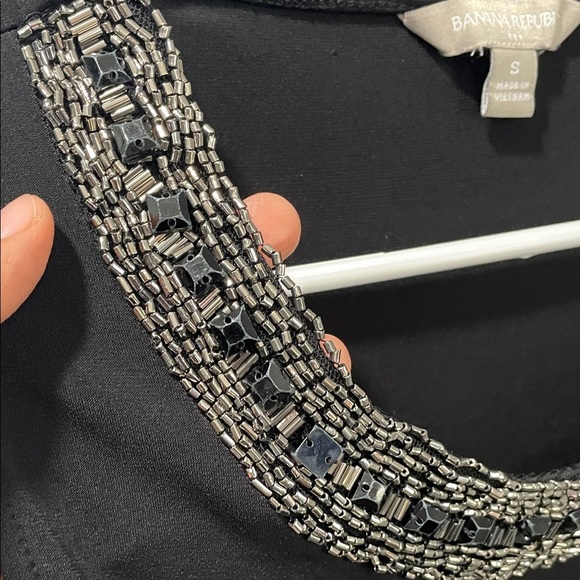 Banana Republic Black Tank Top with Embellished Neckline - Picture 5 of 5